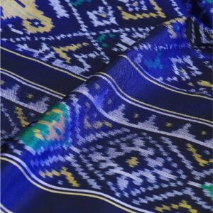 The Royalty -  Ikkat Silk Dupatta - Image 2
