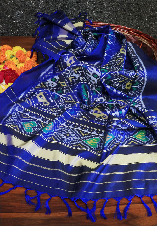 The Royalty -  Ikkat Silk Dupatta