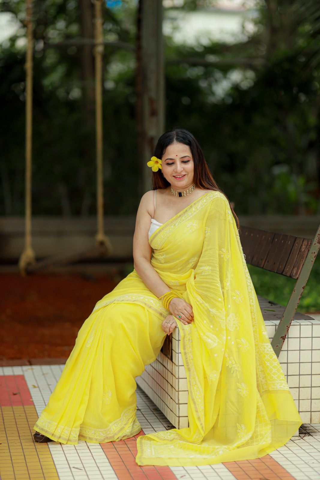 Chaikankari Saree - Nazakat Kesar - Image 2