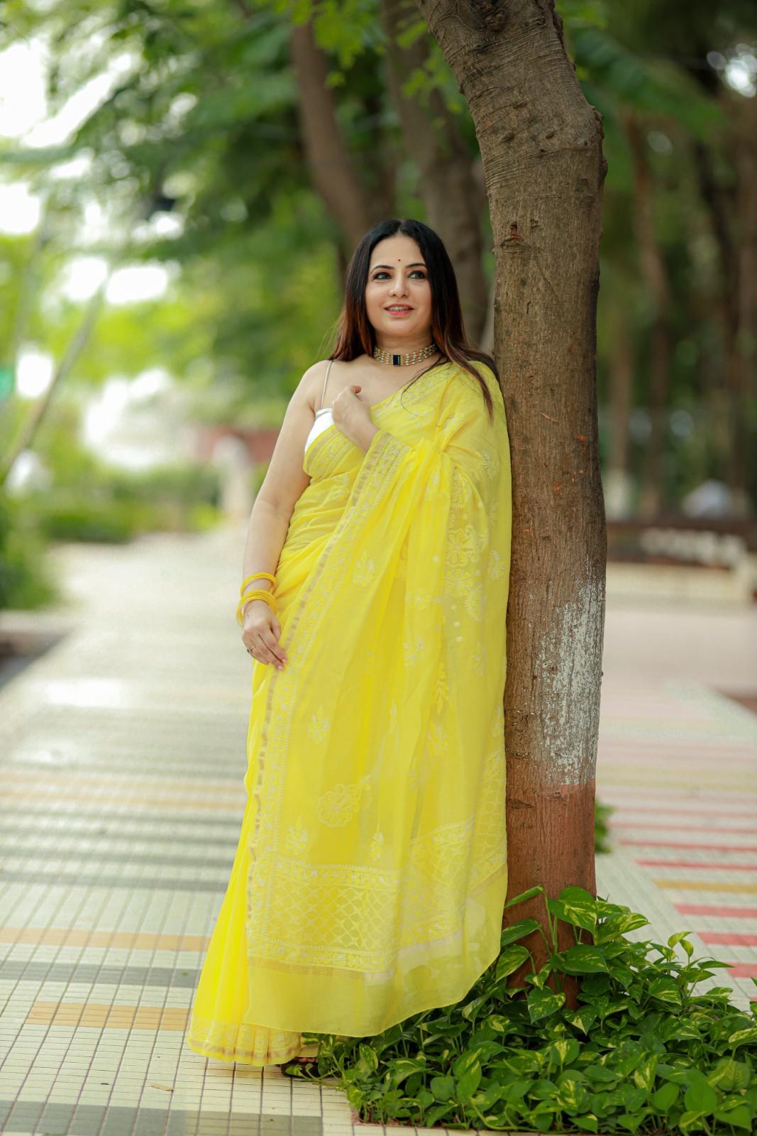Chaikankari Saree - Nazakat Kesar - Image 6