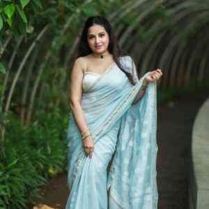 Chaikankari Saree - Nazakat Neel - Image 5