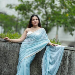 Chaikankari Saree - Nazakat Neel - Image 4