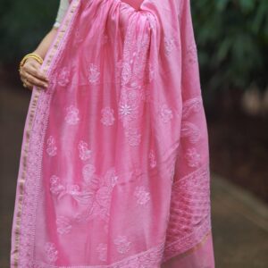 Chaikankari Saree - Nazakat Gulabi - Image 6