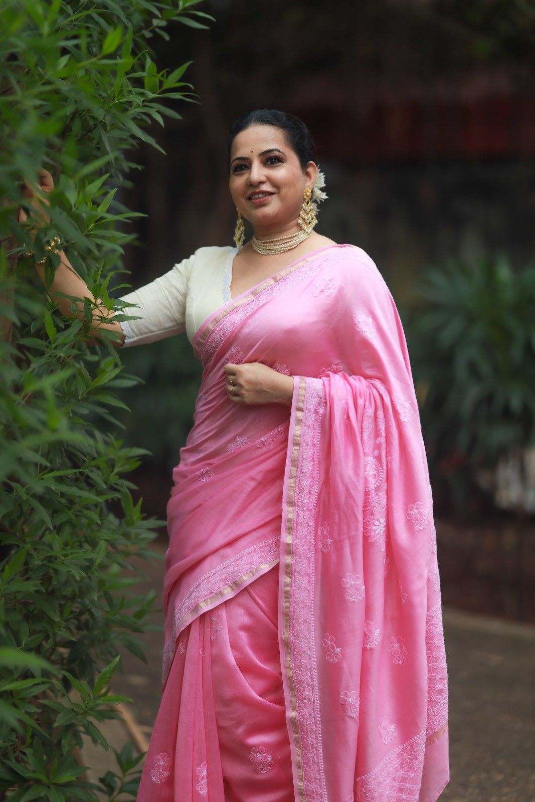 Chaikankari Saree - Nazakat Gulabi - Image 5
