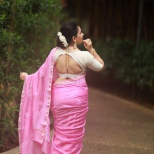 Chaikankari Saree - Nazakat Gulabi - Image 3