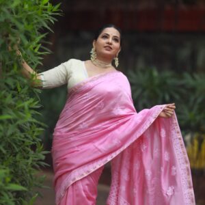 Chaikankari Saree - Nazakat Gulabi - Image 2