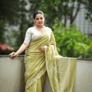 Chaikankari Saree - Nazakat Mehandi - Image 2