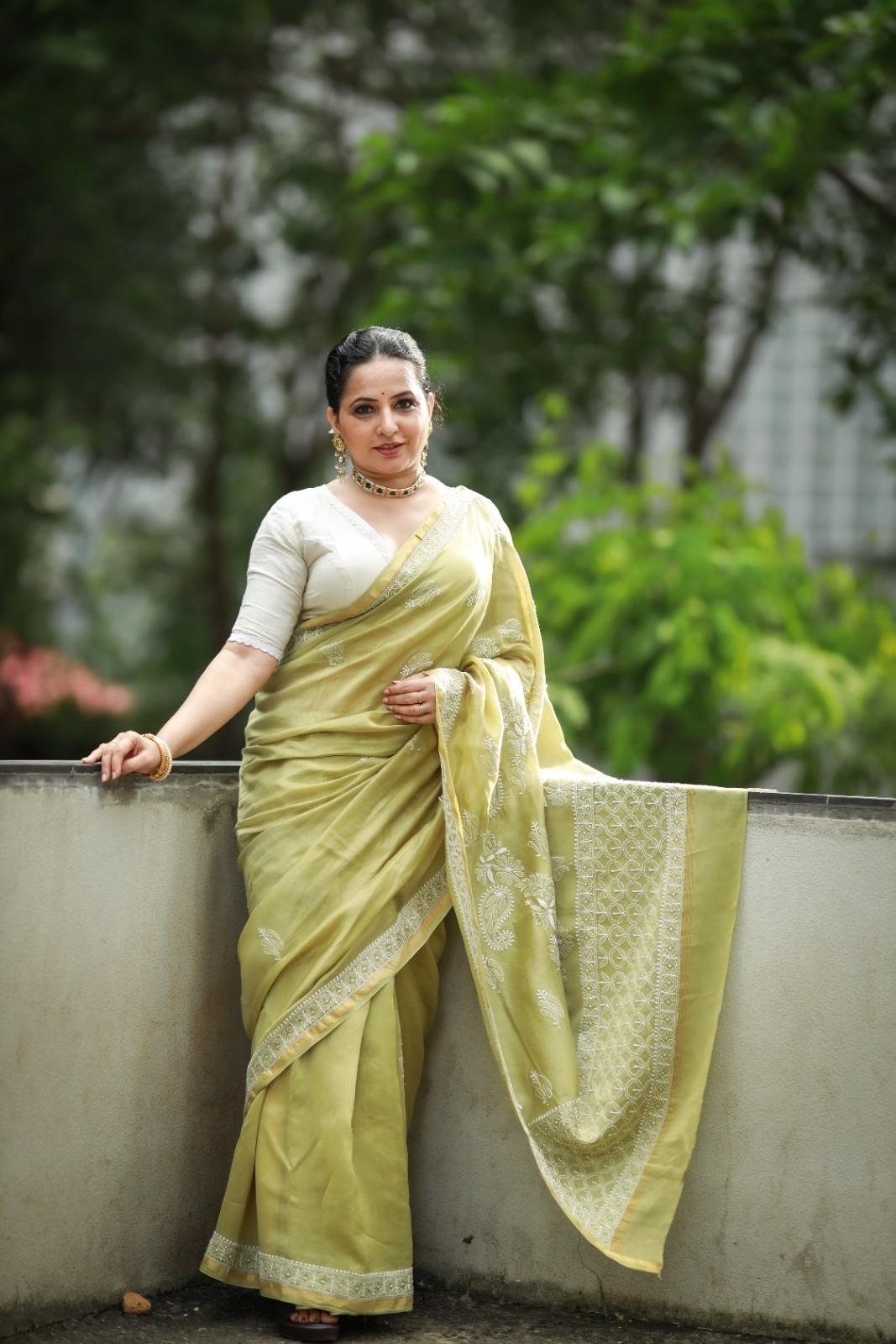 Chaikankari Saree - Nazakat Mehandi - Image 2